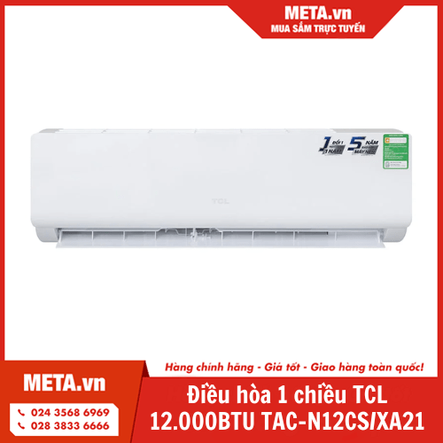 Điều hòa 1 chiều TCL 12.000BTU TAC-N12CS/XA21