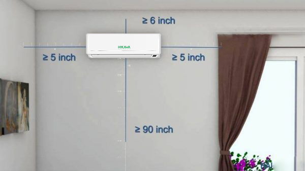 Khoảng cách lắp dàn lạnh điều hòa