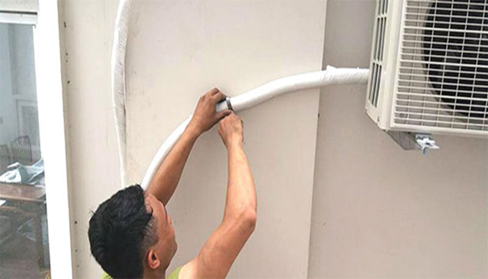 Vị trí lắp đặt ống thoát nước điều hòa