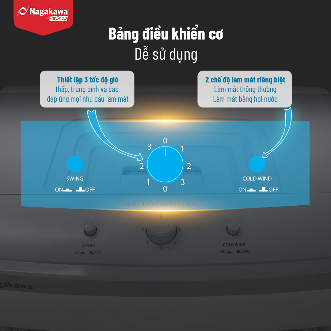 Bảng điều khiển cơ máy làm mát Nagakawa
