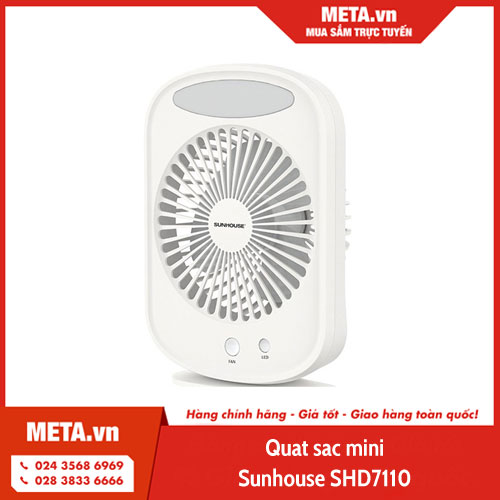Quạt sạc mini Sunhouse SHD7110