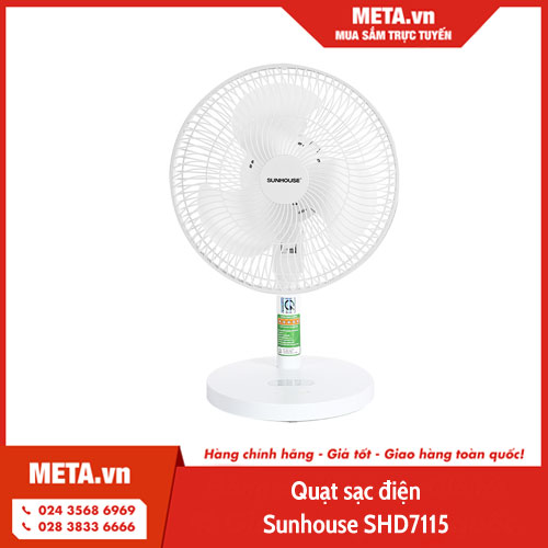 Quạt sạc điện Sunhouse SHD7115