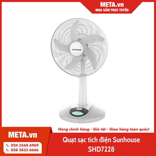 Quạt sạc Sunhouse SHD7228