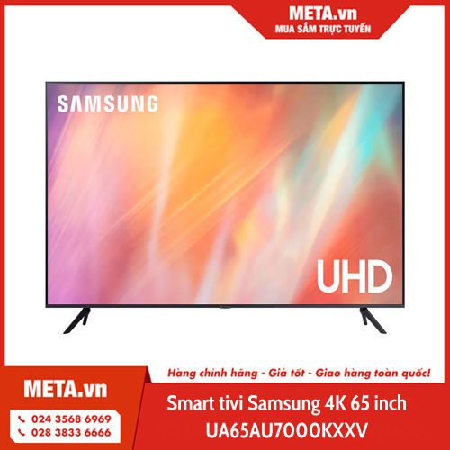 Smart Tivi Samsung 4K 65 inch UA65AU7000KXXV