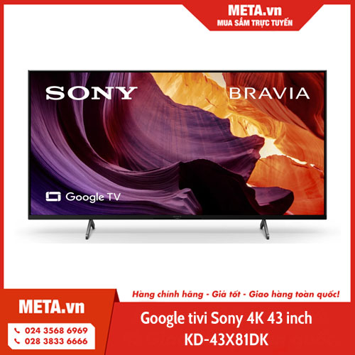 Google Tivi Sony 4K 43 inch KD-43X81DK