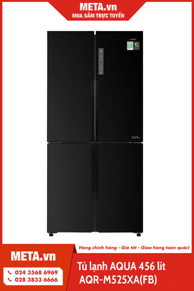 Tủ lạnh AQUA Inverter 456 lít AQR-M525XA(FB)