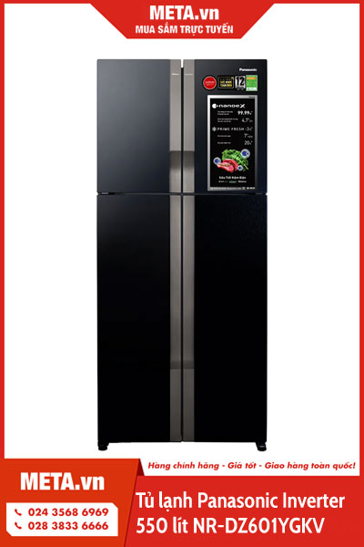 tủ lạnh Panasonic Inverter 550 lít NR-DZ601YGKV