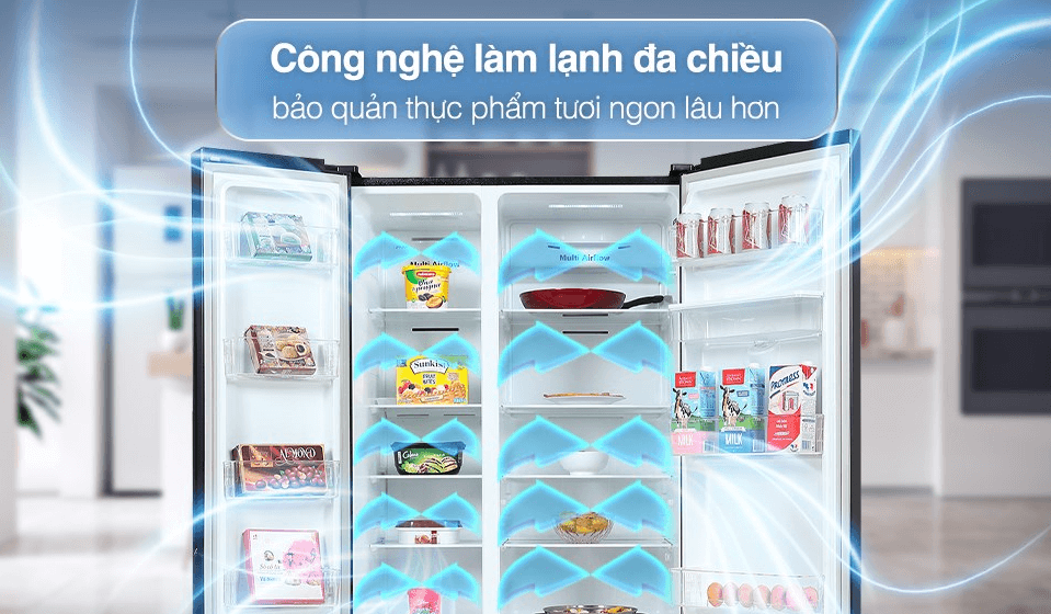 Công nghệ làm lạnh đa chiều tủ lạnh Casper
