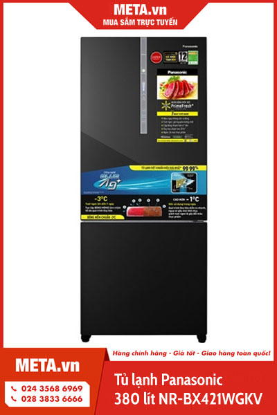 tủ lạnh Panasonic Inverter 380 lít NR-BX421WGKV