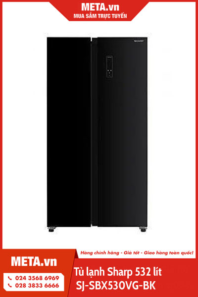Tủ lạnh Sharp SJ-SBX530VG-BK