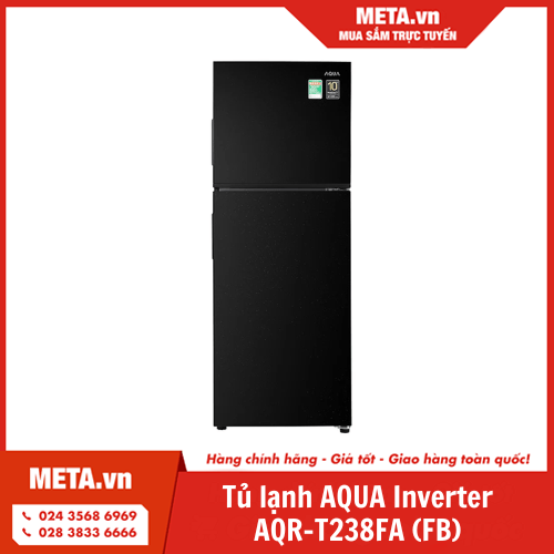 Tủ lạnh AQUA Inverter 209 lít AQR-T238FA (FB)