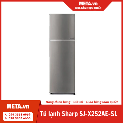 Tủ lạnh Inverter Sharp SJ-X252AE-SL 224 lít 