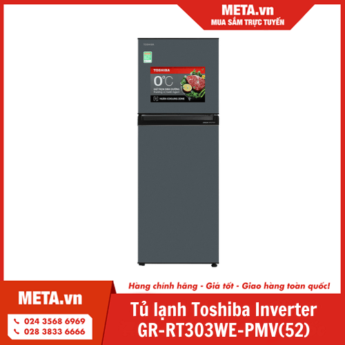 Tủ lạnh Toshiba Inverter 233 lít GR-RT303WE-PMV(52)