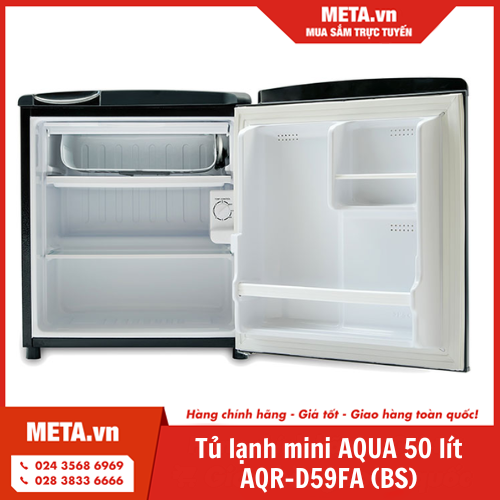 Tủ lạnh mini AQUA 50 lít AQR-D59FA (BS)