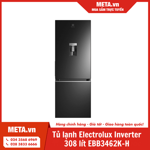 Tủ lạnh Electrolux Inverter 308 lít EBB3462K-H