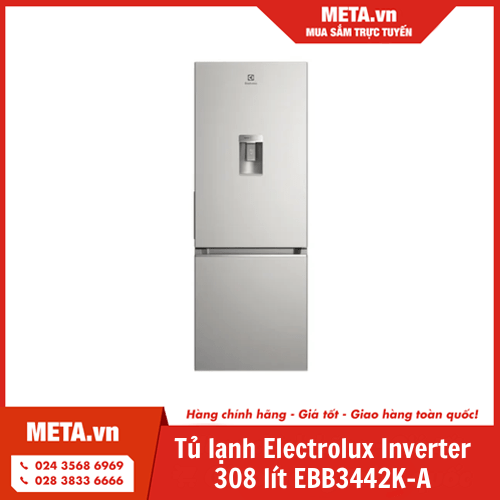 Tủ lạnh Electrolux Inverter 308 lít EBB3442K-A