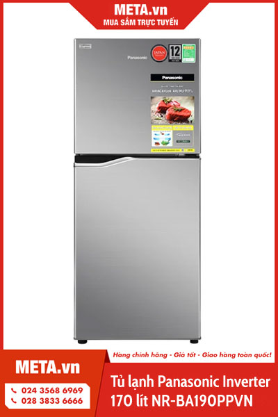 Tủ lạnh Panasonic Inverter 170 lít NR-BA190PPVN