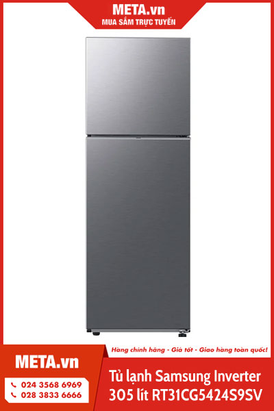 Tủ lạnh Samsung Inverter 305 lít RT31CG5424S9SV