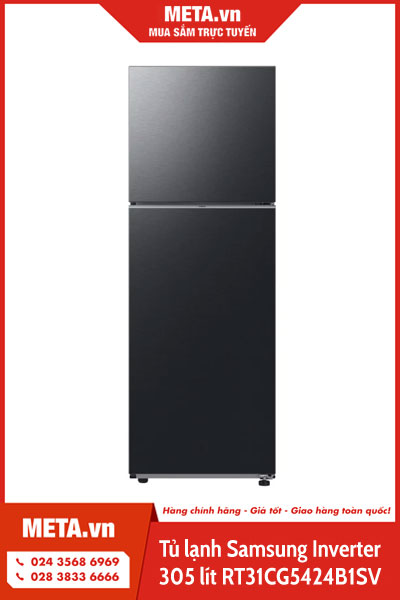 Tủ lạnh Samsung Inverter 305 lít RT31CG5424B1SV