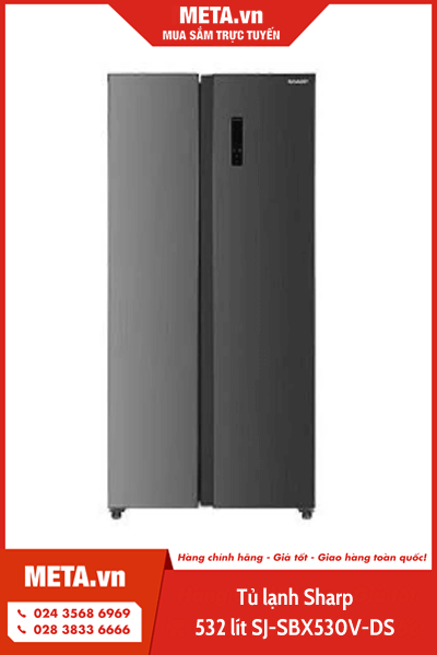 Tủ lạnh Sharp Inverter 532 lít SJ-SBX530V-DS