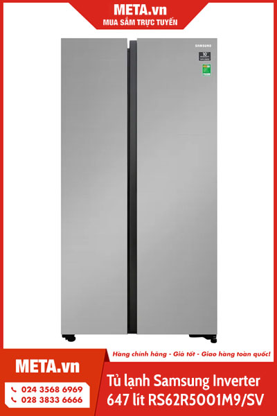 Tủ lạnh Samsung Inverter 647 lít RS62R5001M9/SV