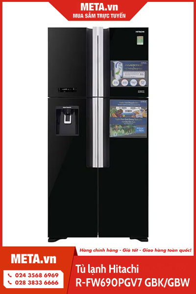 Tủ lạnh Hitachi R-FW690PGV7 GBK/GBW (540 lít)