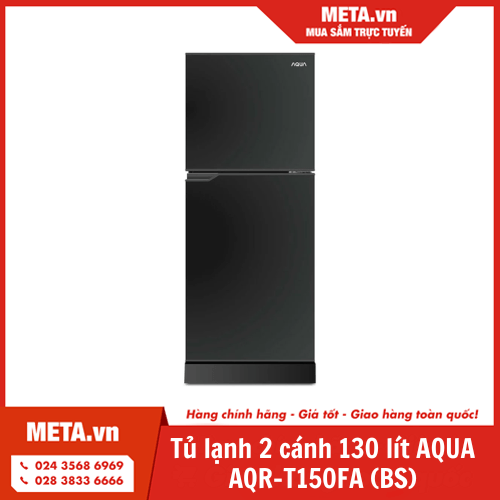 Tủ lạnh 2 cánh 130 lít AQUA AQR-T150FA (BS)