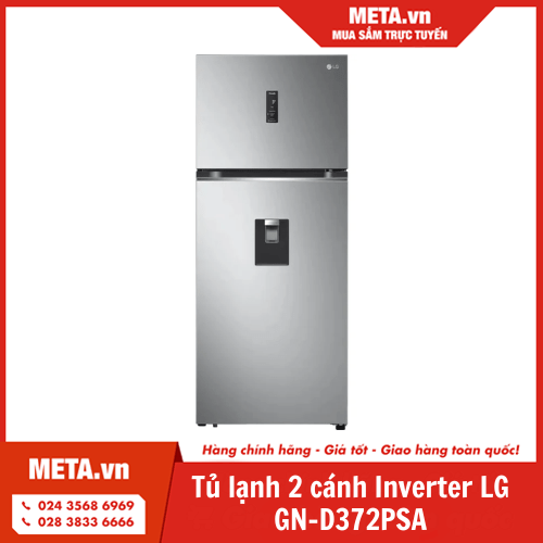 Tủ lạnh 2 cánh Inverter 374 lít LG GN-D372PSA