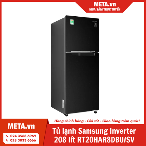 Tủ lạnh Samsung Inverter 208 lít RT20HAR8DBU/SV