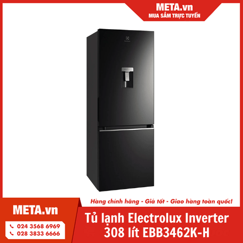 Tủ lạnh Electrolux Inverter 308 lít EBB3462K-H