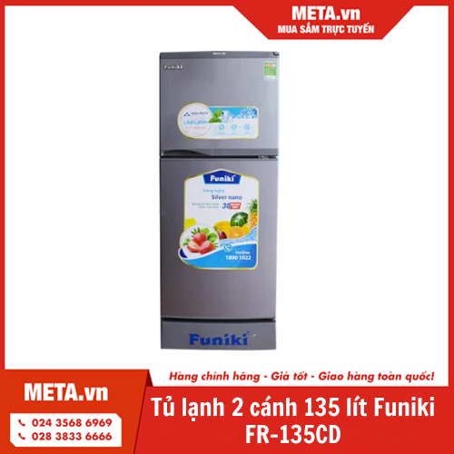 Tủ lạnh 2 cánh 135 lít Funiki FR-135CD