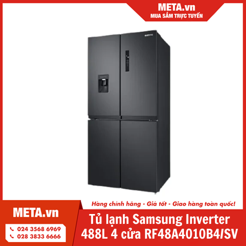 Tủ lạnh Samsung Inverter 488 lít 4 cửa RF48A4010B4/SV
