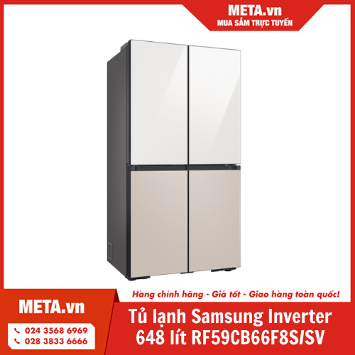 Tủ lạnh Samsung Inverter 648 lít RF59CB66F8S/SV