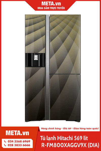 Tủ lạnh Hitachi Inverter 569 lít R-FM800XAGGV9X (DIA)