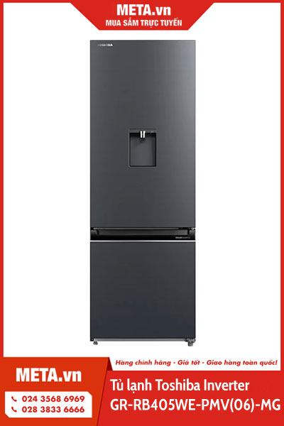 Tủ lạnh Toshiba Inverter 322 lít GR-RB405WE-PMV(06)-MG