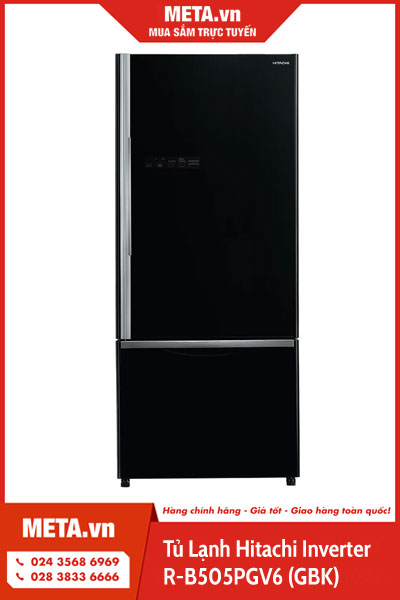 Tủ lạnh Hitachi ngăn đá dưới 415 lít R-B505PGV6 (GBK)