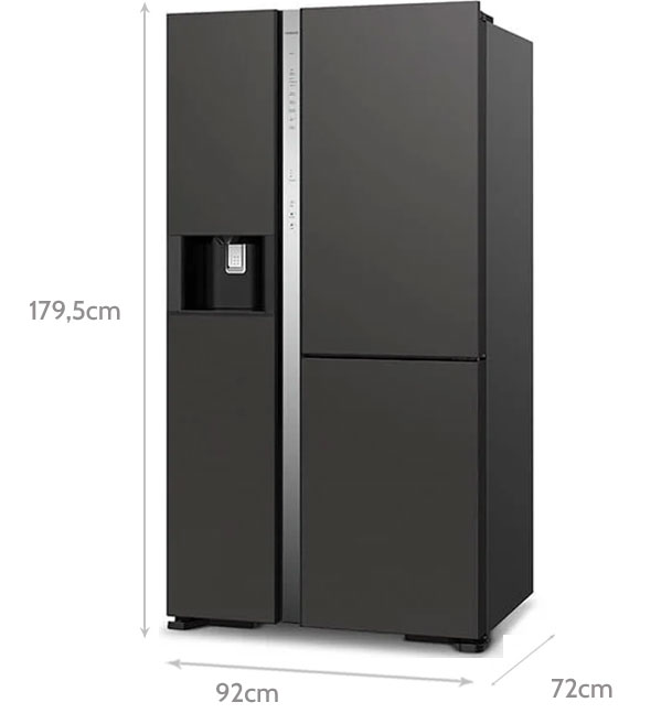 Kích thước Tủ lạnh Hitachi Inverter 569 lít R-MX800GVGV0(GMG)