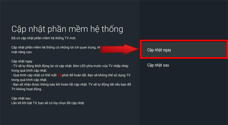 Cập nhật phần mềm hệ thống