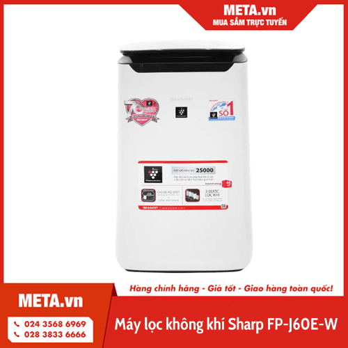 Máy lọc không khí Sharp FP-J60E-W