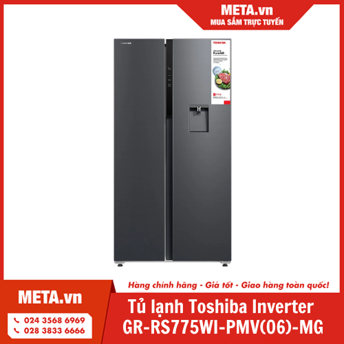 Tủ lạnh Toshiba Inverter 596 lít GR-RS775WI-PMV(06)-MG