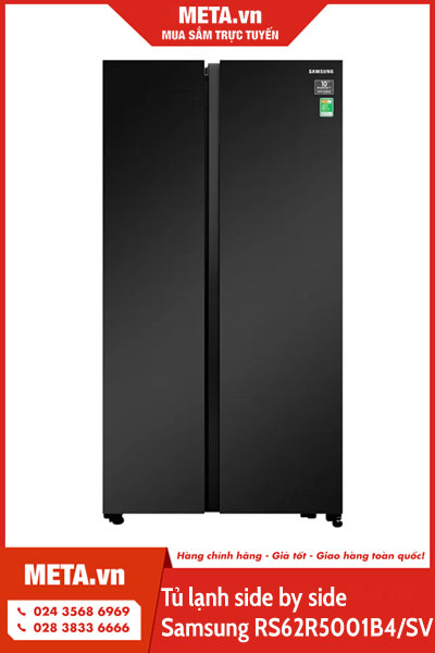 Tủ lạnh side by side Samsung Inverter RS62R5001B4/SV