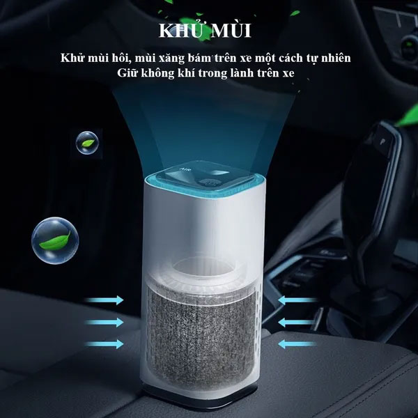 Máy lọc không khí ô tô có khả năng khử mùi