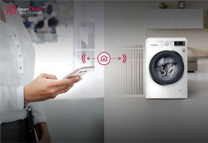 Điều khiển máy giặt sấy LG bằng điện thoại