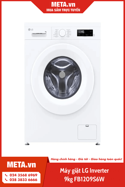 Máy giặt LG Inverter 9kg FB1209S6W