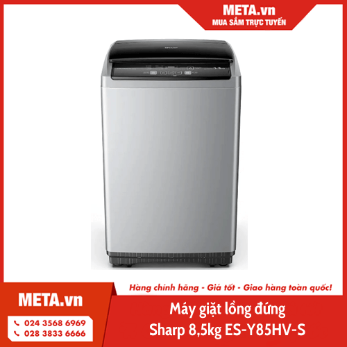 Máy giặt lồng đứng Sharp 8,5kg ES-Y85HV-S