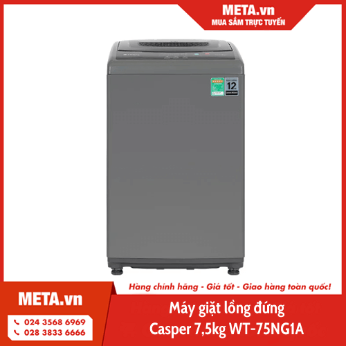 Máy giặt lồng đứng Casper 7,5kg WT-75NG1A