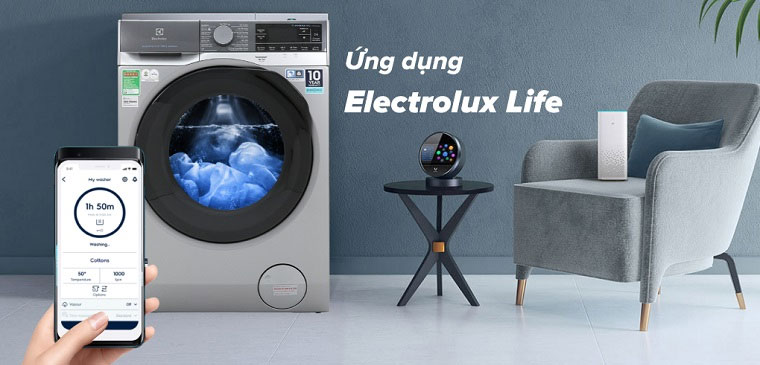máy giặt Electrolux có khả năng điều khiển từ xa qua ứng dụng Electrolux Life