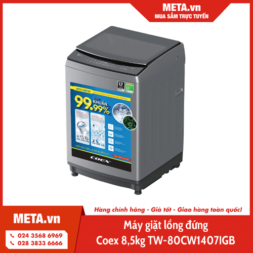 Máy giặt lồng đứng Coex 8,5kg TW-80CW1407IGB