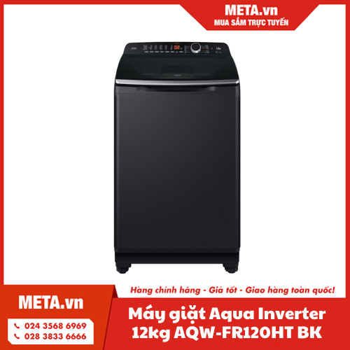 Máy giặt AQUA Inverter 12kg AQW-FR120HT BK