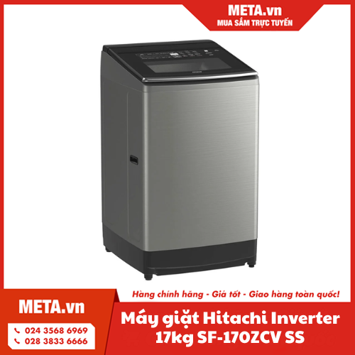 Máy giặt Hitachi Inverter 17kg SF-170ZCV SS